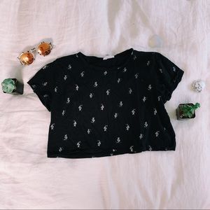 Full Tilt Cactus Cropped T Shirt